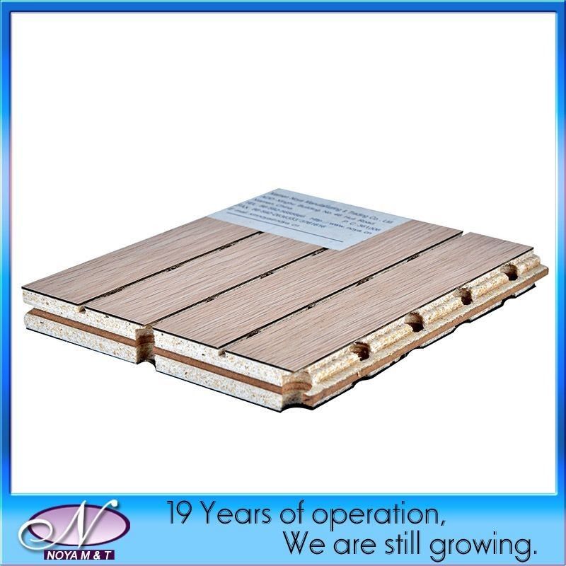 E1 Eco-Friendly Sound Absorption Acoustic Wooden Panel for Wall and Ceiling Square Edge