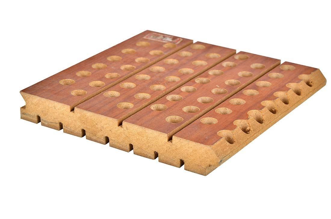 Decorative Wall Micro Perforated Acoustic Wooden Board with Square Edge DSC 9994